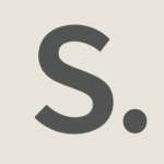 search everywhere system logo featuring a lowercase s and dot