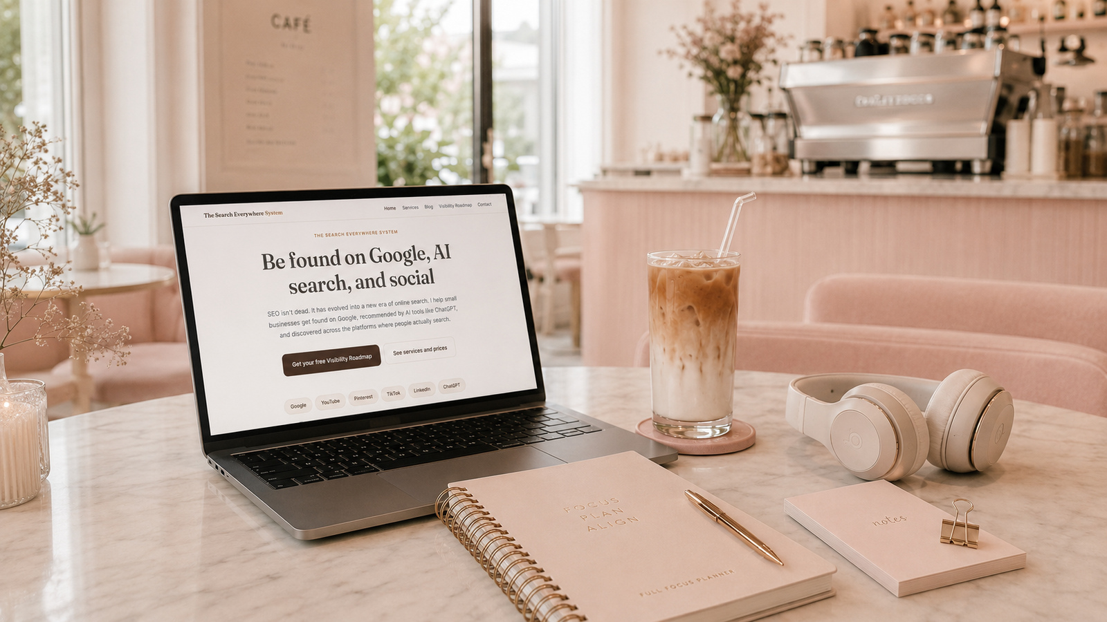 The Search Everywhere System, helping small businesses get found on Google, AI search and social